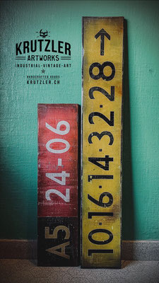 Taxiway Signs, Holz, 80x20cm - CHF 180  |  120x20cm - CHF 260
