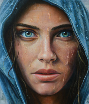 Raindrops // oil on canvas