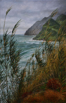 Februarküste, Madeira // oil on canvas // 46 x 70 cm