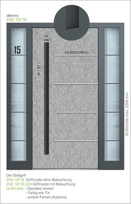 Haustüren Griffmulde
