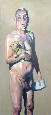 Pullmoll und ich · 30 x 70 cm · Öl auf leinwand · 2024 