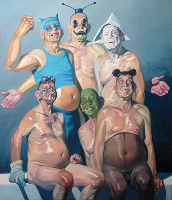 freaks · 100 x 120 cm · öl auf leinwand