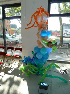 Sirène en ballons