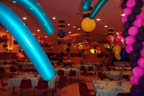 Centre de table ballons avec poissons