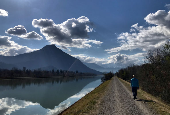 Am Inndamm Richtung Süden