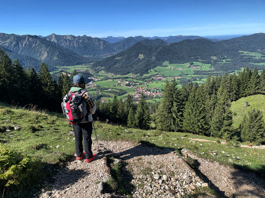 Beim Abstieg zur Bucher Alm