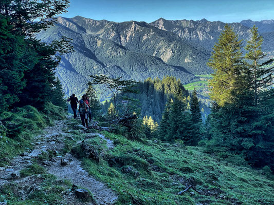 Aufstieg zur Hubertushütte