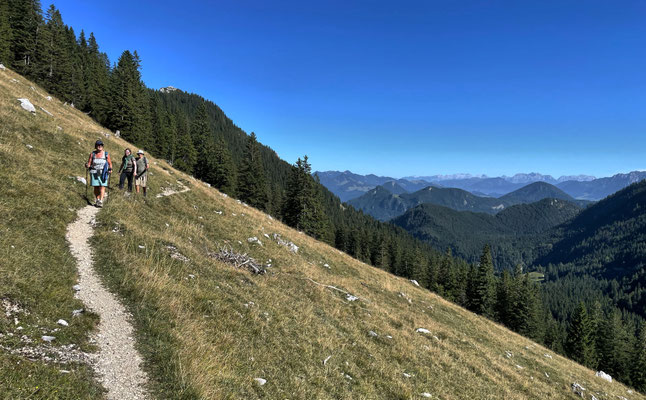 Blick zurück auf dem Weg zur Reindler-Alm