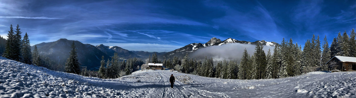 Winterpanorama an der Alten Tanner-Alm