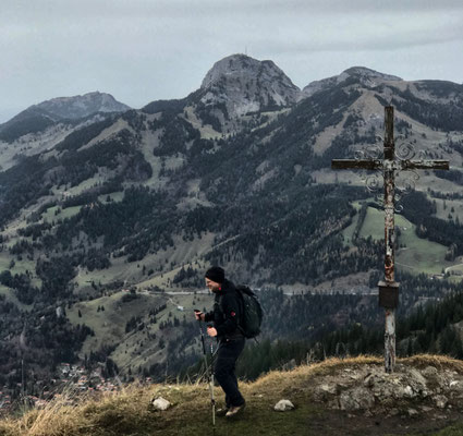 Am Gipfel des Kleinen Traithen