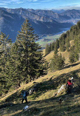 Auf dem Weg Richtung Elbachalm
