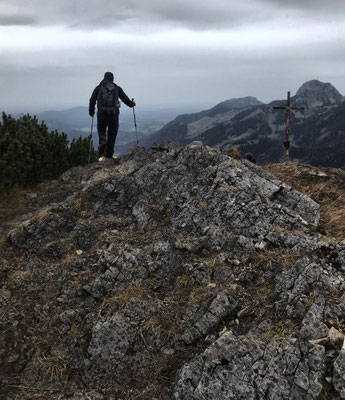 Kurz vor dem Gipfel des Kleinen Traithen