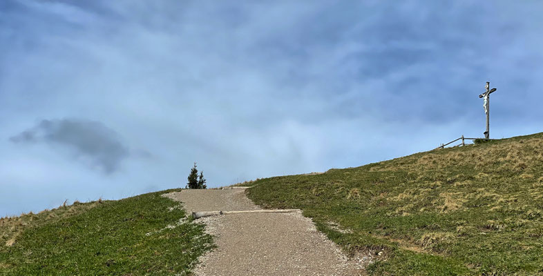 Kurz vor dem Schwarzenberg Gipfel
