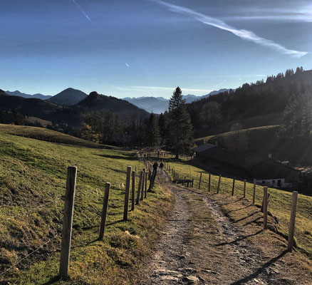 Blick zurück kurz nach dem Start