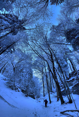 Winter Wonderland oberhalb der steinernen Stiege