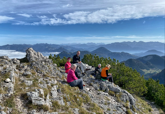 Gipfelrast an der Hochsalwand