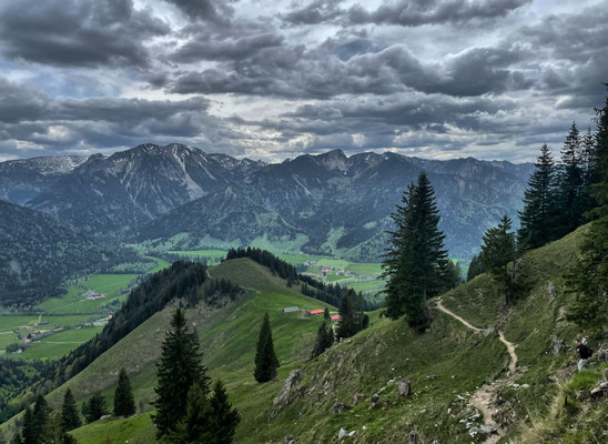 Blick zurück zur Spitzingscheibe