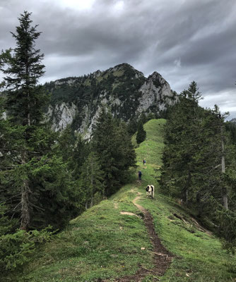 Auf dem Weg von der Rampoldplatte Richtung Süden