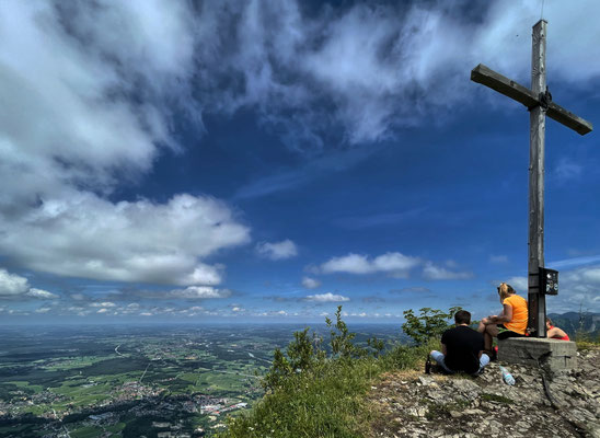 Am Gipfel des Großen Riesenkopf