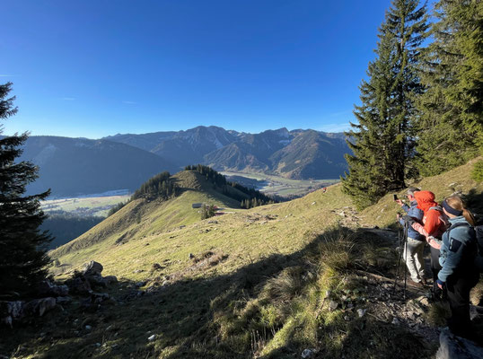 Blick zurück zur Spitzingscheibe