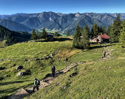 Blick zurück zur Hubertushütte