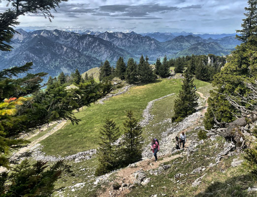 Aufstiegsweg zum Breitenstein Gipfel