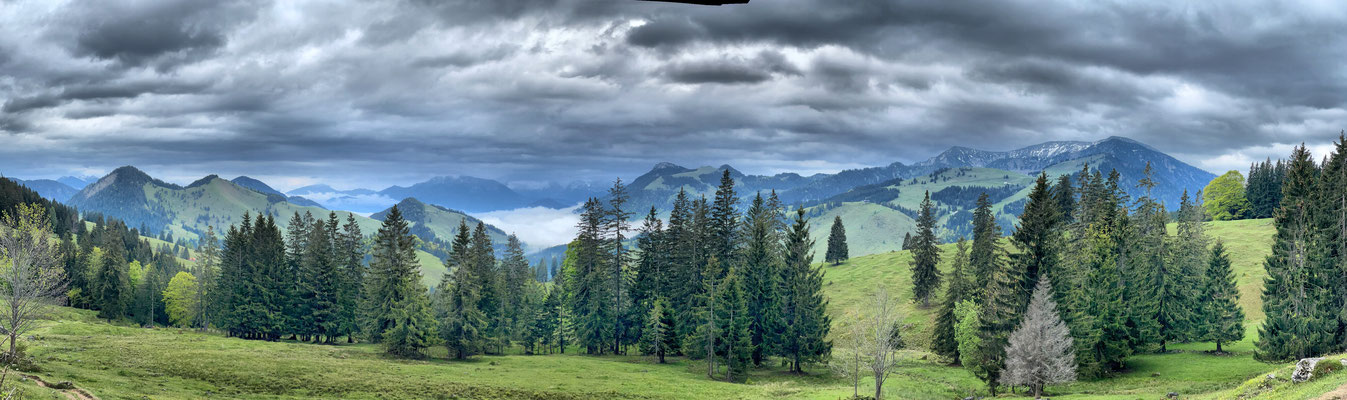 Aussicht auf dem Weg Richtung Arzmoos