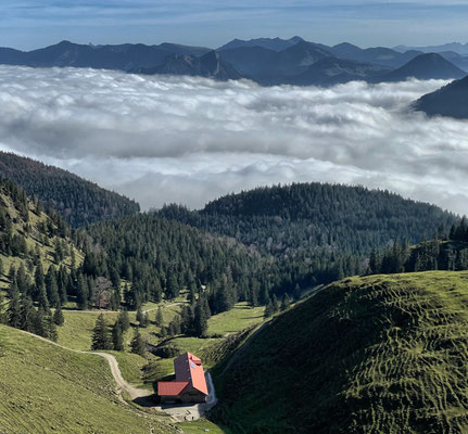 Blick zurück auf die Lechneralm