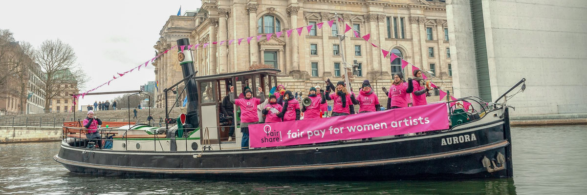 fair share! Initiative für die Sichtbarkeit von Künstlerinnen*, Ines Doleschal, Kampagne, Berlin