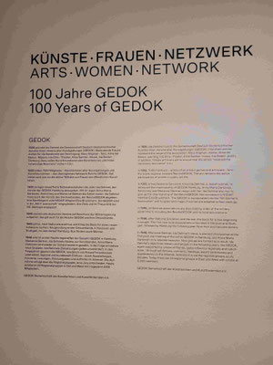 Chronologie 100 Jahre GEDOK, Ausstellung „Künste · Frauen · Netzwerk – 100 Jahre GEDOK“ im MK&G Hamburg, Foto: Sabine Schäfer