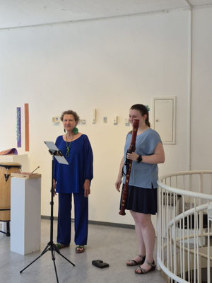 „Schwebend! Leicht!“ Musikalische Performance, Rita Huber-Süß und Solange Komenda, Foto: Johanna Reutter