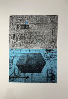 Ausstellung MIGRATION VERLUST oder FREIHEIT: Magdalena Uchmann - Resche/Rzeszów, My Body my choice, 2024, silkscreen, 70 x 100 cm, Foto: Sarah Menges