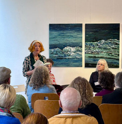 Gedenklesung für Brigitte Eberhard, 12.04.2026: Lesung Hedi Schulitz, Foto: Helga Essert-Lehn