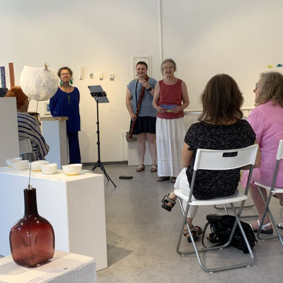 „Schwebend! Leicht!“ Musikalische Performance, Rita Huber-Süß und Solange Komenda, Foto: Johanna Reutter