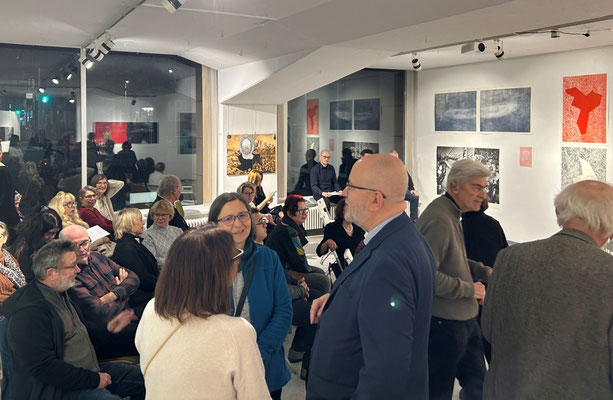 Vernissage MIGRATION VERLUST ODER FREIHEIT: im Gespräch, Foto: Sarah Menges