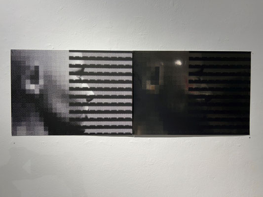 Ausstellung MIGRATION VERLUST oder FREIHEIT: Miroslaw Pawlowski, Camouflage-Code, 2025, silkscreen, Foto: Sarah Menges