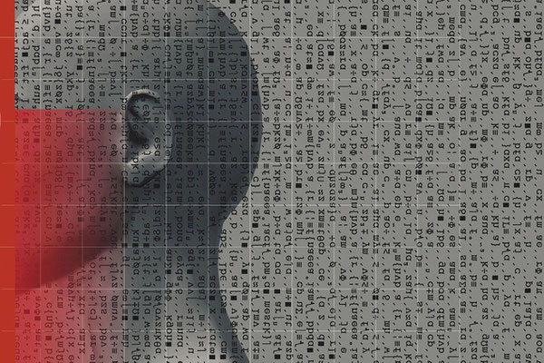 Ausstellung MIGRATION VERLUST oder FREIHEIT: Miroslaw Pawlowski - Resche/Rzeszów, Kamuflaz Kod/Camouflage - Red Shadow, 2024, 100 x 150 cm