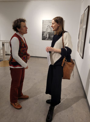 ABOUT. Werkschau Fachbereich Fotografie und Medienkunst, Vernissage, Rita Huber-Süß und Britta Braun