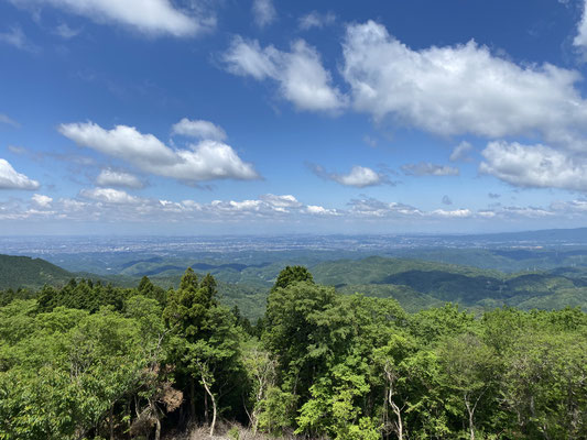 焙烙山展望台から見た景色