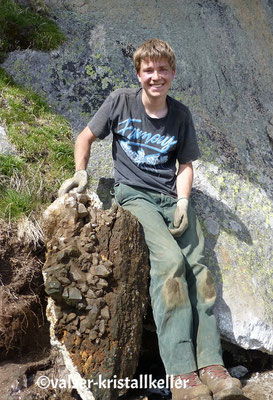 Strahlen im Unteraar Grimsel Schweiz