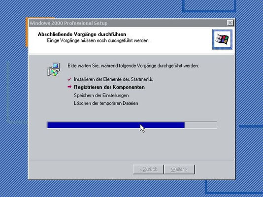 Noch ein paar Einstellungen...