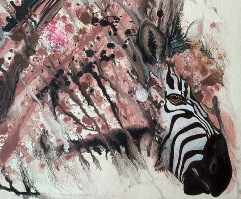 Zebra im Sandsturm - Ausschnitt 2