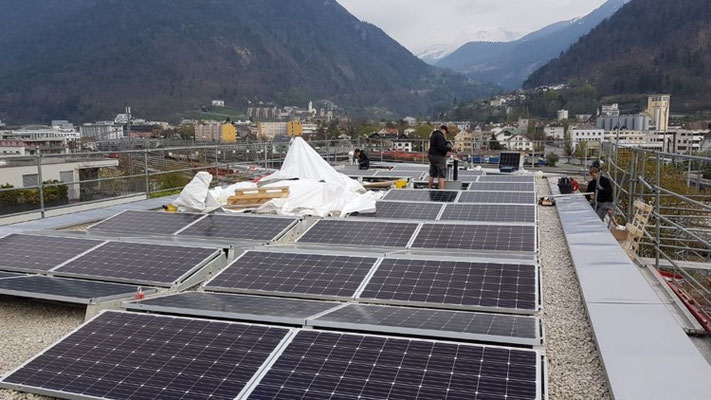 PV Aufdachanlage, Chur 15 KWp