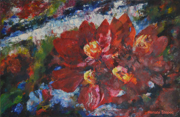 "Rot",  65 x 99 cm,  Ölfarbe auf Leinwand