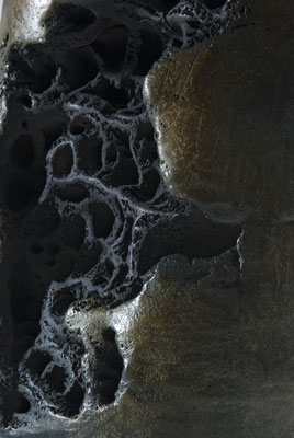 détail "érosion", bronze