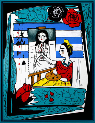 Hommage an Frida Kahlo, verkauft