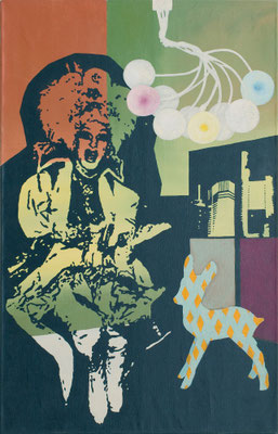 Johannes Nandu Kriesche - Wunderdichlicht 3, 2007, Acryl /Leinwand, 80 x 110 cm