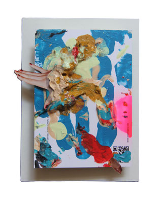 "Ausrutscher" 2025, Collage, 16 x 10,5 cm