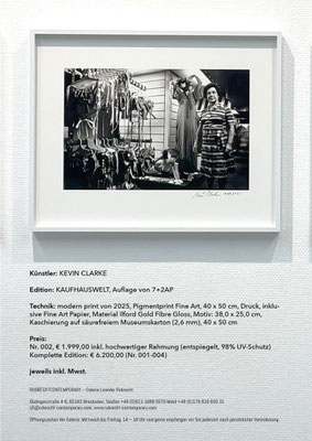 Kevin Clarke, Kaufhauswelten 002 (Happy Days), Auflage von 7+2AP