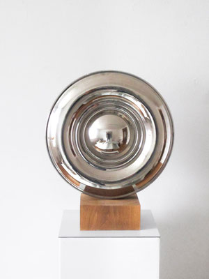 Otto_Scherer_Diskus2_Keramik_platiniert_46x46x8cm_2020, Auflage 3